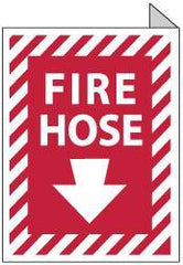 NMC - Fire Hose, Aluminum Fire Sign - 9" Wide x 12" High - All Tool & Supply