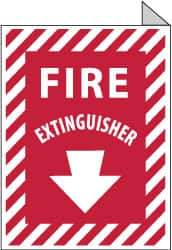 NMC - Fire Extinguisher, Aluminum Fire Sign - 9" Wide x 12" High - All Tool & Supply