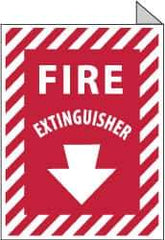 NMC - Fire Extinguisher, Aluminum Fire Sign - 9" Wide x 12" High - All Tool & Supply