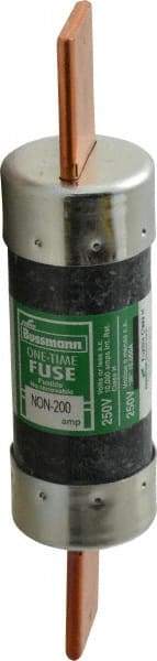 Cooper Bussmann - 125 VDC, 250 VAC, 200 Amp, Fast-Acting General Purpose Fuse - Bolt-on Mount, 7-1/8" OAL, 10 (RMS Symmetrical) kA Rating, 1-9/16" Diam - All Tool & Supply