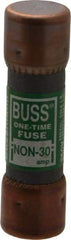 Cooper Bussmann - 125 VDC, 250 VAC, 30 Amp, Fast-Acting General Purpose Fuse - Fuse Holder Mount, 50.8mm OAL, 50 at AC/DC kA Rating, 9/16" Diam - All Tool & Supply