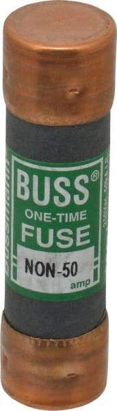 Cooper Bussmann - 125 VDC, 250 VAC, 50 Amp, Fast-Acting General Purpose Fuse - Fuse Holder Mount, 76.2mm OAL, 50 at AC/DC kA Rating, 13/16" Diam - All Tool & Supply