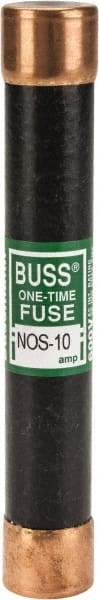 Cooper Bussmann - 600 VAC, 10 Amp, Fast-Acting General Purpose Fuse - Fuse Holder Mount, 127mm OAL, 50 at AC/DC kA Rating, 13/16" Diam - All Tool & Supply