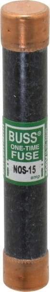 Cooper Bussmann - 600 VAC, 15 Amp, Fast-Acting General Purpose Fuse - Fuse Holder Mount, 127mm OAL, 50 at AC/DC kA Rating, 13/16" Diam - All Tool & Supply