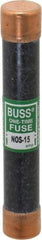 Cooper Bussmann - 600 VAC, 15 Amp, Fast-Acting General Purpose Fuse - Fuse Holder Mount, 127mm OAL, 50 at AC/DC kA Rating, 13/16" Diam - All Tool & Supply