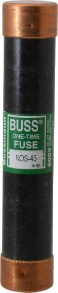 Cooper Bussmann - 600 VAC, 45 Amp, Fast-Acting General Purpose Fuse - Fuse Holder Mount, 5-1/2" OAL, 50 at AC/DC kA Rating, 1-1/16" Diam - All Tool & Supply