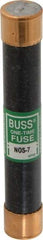 Cooper Bussmann - 600 VAC, 7 Amp, Fast-Acting General Purpose Fuse - Fuse Holder Mount, 127mm OAL, 50 at AC/DC kA Rating, 13/16" Diam - All Tool & Supply