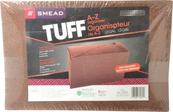 SMEAD - 10 x 15", Legal, Brown, A-Z Indexed Expanding Files - 1 per Box - All Tool & Supply