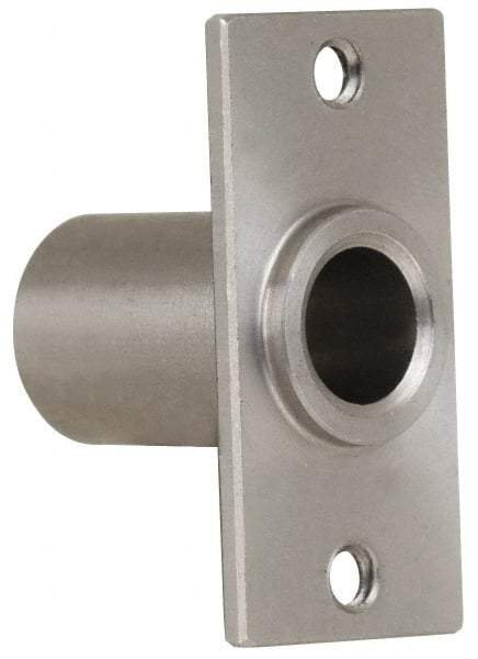 Gibraltar - 5/16" Pin Diam, #6-32 Mounting Hole, Rectangle Flange, Stainless Steel Quick Release Pin Receptacle - 1" Between Mount Hole Center, 0.783" Depth, 15/32" Diam, Grade 303 - All Tool & Supply