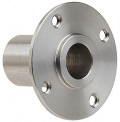 Gibraltar - 3/8" Pin Diam, #6-32 Mounting Hole, Round Flange, Stainless Steel Quick Release Pin Receptacle - 1" Between Mount Hole Center, 0.913" Depth, 9/16" Diam, Grade 303 - All Tool & Supply