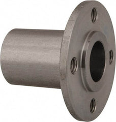 Gibraltar - 1/2" Pin Diam, #10-32 Mounting Hole, Round Flange, Stainless Steel Quick Release Pin Receptacle - 1-1/8" Between Mount Hole Center, 1.195" Depth, 3/4" Diam, Grade 303 - All Tool & Supply