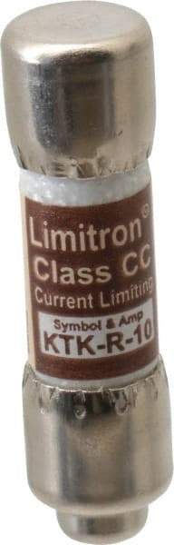 Cooper Bussmann - 600 VAC, 10 Amp, Fast-Acting General Purpose Fuse - Fuse Holder Mount, 1-1/2" OAL, 200 at AC (RMS) kA Rating, 13/32" Diam - All Tool & Supply