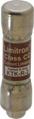 Cooper Bussmann - 600 VAC, 2 Amp, Fast-Acting General Purpose Fuse - Fuse Holder Mount, 1-1/2" OAL, 200 at AC (RMS) kA Rating, 13/32" Diam - All Tool & Supply