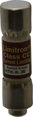 Cooper Bussmann - 600 VAC, 30 Amp, Fast-Acting General Purpose Fuse - Fuse Holder Mount, 1-1/2" OAL, 200 at AC (RMS) kA Rating, 13/32" Diam - All Tool & Supply