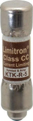 Cooper Bussmann - 600 VAC, 5 Amp, Fast-Acting General Purpose Fuse - Fuse Holder Mount, 1-1/2" OAL, 200 at AC (RMS) kA Rating, 13/32" Diam - All Tool & Supply