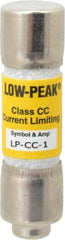 Cooper Bussmann - 300 VDC, 600 VAC, 1 Amp, Time Delay General Purpose Fuse - Fuse Holder Mount, 1-1/2" OAL, 20 at DC, 200 at AC (RMS) kA Rating, 13/32" Diam - All Tool & Supply