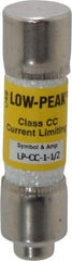 Cooper Bussmann - 300 VDC, 600 VAC, 1.5 Amp, Time Delay General Purpose Fuse - Fuse Holder Mount, 1-1/2" OAL, 20 at DC, 200 at AC (RMS) kA Rating, 13/32" Diam - All Tool & Supply