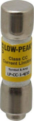 Cooper Bussmann - 300 VDC, 600 VAC, 1.4 Amp, Time Delay General Purpose Fuse - Fuse Holder Mount, 1-1/2" OAL, 20 at DC, 200 at AC (RMS) kA Rating, 13/32" Diam - All Tool & Supply