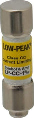 Cooper Bussmann - 300 VDC, 600 VAC, 1.6 Amp, Time Delay General Purpose Fuse - Fuse Holder Mount, 1-1/2" OAL, 20 at DC, 200 at AC (RMS) kA Rating, 13/32" Diam - All Tool & Supply