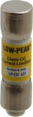 Cooper Bussmann - 300 VDC, 600 VAC, 0.5 Amp, Time Delay General Purpose Fuse - Fuse Holder Mount, 1-1/2" OAL, 20 at DC, 200 at AC (RMS) kA Rating, 13/32" Diam - All Tool & Supply