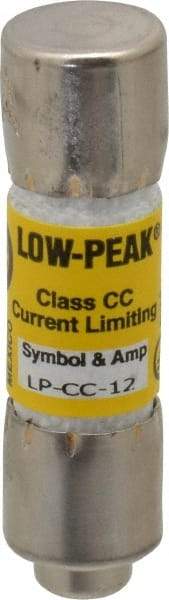 Cooper Bussmann - 150 VDC, 600 VAC, 12 Amp, Time Delay General Purpose Fuse - Fuse Holder Mount, 1-1/2" OAL, 20 at DC, 200 at AC (RMS) kA Rating, 13/32" Diam - All Tool & Supply