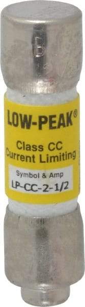 Cooper Bussmann - 300 VDC, 600 VAC, 2.5 Amp, Time Delay General Purpose Fuse - Fuse Holder Mount, 1-1/2" OAL, 20 at DC, 200 at AC (RMS) kA Rating, 13/32" Diam - All Tool & Supply