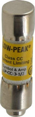 Cooper Bussmann - 150 VDC, 600 VAC, 3.5 Amp, Time Delay General Purpose Fuse - Fuse Holder Mount, 1-1/2" OAL, 20 at DC, 200 at AC (RMS) kA Rating, 13/32" Diam - All Tool & Supply