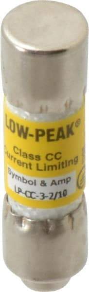 Cooper Bussmann - 150 VDC, 600 VAC, 3.2 Amp, Time Delay General Purpose Fuse - Fuse Holder Mount, 1-1/2" OAL, 20 at DC, 200 at AC (RMS) kA Rating, 13/32" Diam - All Tool & Supply