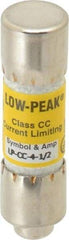 Cooper Bussmann - 150 VDC, 600 VAC, 4.5 Amp, Time Delay General Purpose Fuse - Fuse Holder Mount, 1-1/2" OAL, 20 at DC, 200 at AC (RMS) kA Rating, 13/32" Diam - All Tool & Supply