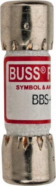 Cooper Bussmann - 600 VAC, 0.4 Amp, Fast-Acting General Purpose Fuse - Fuse Holder Mount, 1-3/8" OAL, 10 at AC kA Rating, 13/32" Diam - All Tool & Supply