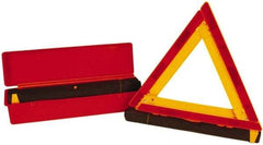 NMC - 3 Piece, Emergency Warning Triangle Safety Kit - Three Reflective Triangles in Plastic Carrying Case - All Tool & Supply