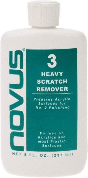Novus - 8 Ounce Bottle Scratch Remover for Plastic - Heavy Scratch Remover - All Tool & Supply