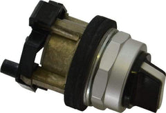 Eaton Cutler-Hammer - 30-1/2mm Mount Hole, 2 Position, Knob Operated, Selector Switch Only - Black, Maintained (MA) - Maintained (MA), Nonilluminated, Oil and Watertight - All Tool & Supply