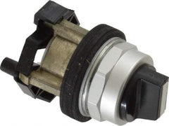 Eaton Cutler-Hammer - 30-1/2mm Mount Hole, 3 Position, Knob Operated, Selector Switch Only - Black, Maintained (MA) - Maintained (MA) - Maintained (MA), Nonilluminated, Oil and Watertight - All Tool & Supply