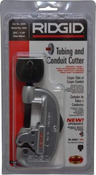 Ridgid - 3/16" to 1-1/8" Pipe Capacity, Tube Cutter - Cuts Copper, Aluminum, Brass - All Tool & Supply