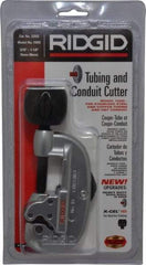 Ridgid - 3/16" to 1-1/8" Pipe Capacity, Tube Cutter - Cuts Copper, Aluminum, Brass - All Tool & Supply