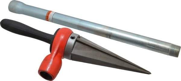 Ridgid - 1/8 to 2 Pipe Capacity, Straight Pipe Reamer with Handle - Cuts Metallic Tubing - All Tool & Supply