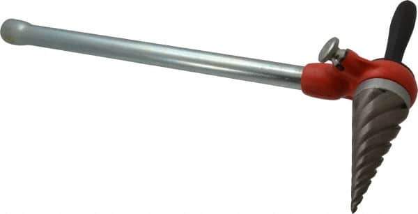 Ridgid - 1/4 to 2 Pipe Capacity, Spiral Pipe Reamer with Handle - Cuts Metallic Tubing - All Tool & Supply