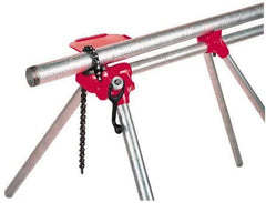 Ridgid - 1/8" to 5" Pipe Capacity, Top Screw Stand Chain Vise - All Tool & Supply