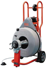 Ridgid - Electric Battery Drain Cleaning Machine - For 3" to 8" Pipe, 100' Cable, 200 Max RPM - All Tool & Supply