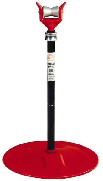 Ridgid - 6" Pipe Capacity, Adjustable Pipe Stand with Plain Support Head - 32" to 41" High, 2,500 Lb Capacity - All Tool & Supply