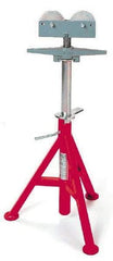 Ridgid - 12" Pipe Capacity, Adjustable Pipe Stand with 2 Roller Head - 32" to 55" High, 2,500 Lb Capacity - All Tool & Supply