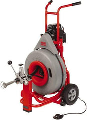 Ridgid - Electric Battery Drain Cleaning Machine - For 3" to 10" Pipe, 0.4286" x 100' Cable, 200 Max RPM - All Tool & Supply