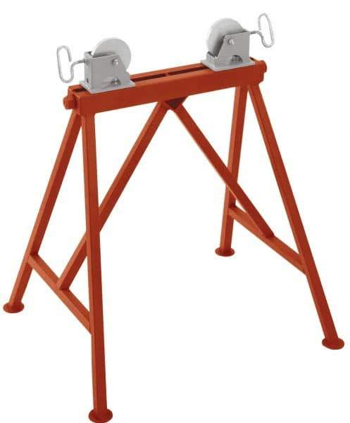 Ridgid - 1/4" to 36" Pipe Capacity, Adjustable Pipe Stand with 2 Adjustable Rollers - 2,500 Lb Capacity - All Tool & Supply