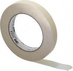 3M - 3/4" Wide x 60 Yd Long Tan Paper Masking Tape - Series 2214, 5.4 mil Thick, 23 In/Lb Tensile Strength - All Tool & Supply