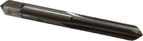 Made in USA - 5/16-27 UNS 4 Flute Bright Finish High Speed Steel Straight Flute Standard Hand Tap - Bottoming, Right Hand Thread, 2-23/32" OAL, H3 Limit, Oversize - All Tool & Supply