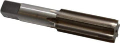 Made in USA - 1-32 UNS 6 Flute Bright Finish High Speed Steel Straight Flute Standard Hand Tap - Plug, Right Hand Thread, 5-1/8" OAL, H3 Limit, Oversize - Exact Industrial Supply