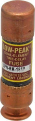 Cooper Bussmann - 125 VDC, 250 VAC, 15 Amp, Time Delay General Purpose Fuse - Fuse Holder Mount, 50.8mm OAL, 100 at DC, 300 at AC (RMS) kA Rating, 9/16" Diam - All Tool & Supply