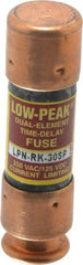 Cooper Bussmann - 125 VDC, 250 VAC, 30 Amp, Time Delay General Purpose Fuse - Fuse Holder Mount, 50.8mm OAL, 100 at DC, 300 at AC (RMS) kA Rating, 9/16" Diam - All Tool & Supply