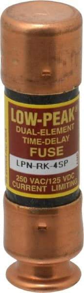 Cooper Bussmann - 125 VDC, 250 VAC, 4 Amp, Time Delay General Purpose Fuse - Fuse Holder Mount, 50.8mm OAL, 100 at DC, 300 at AC (RMS) kA Rating, 9/16" Diam - All Tool & Supply